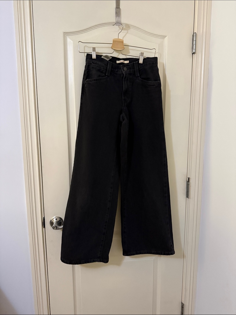 Levi's Black Wide-Leg High-Rise Jeans